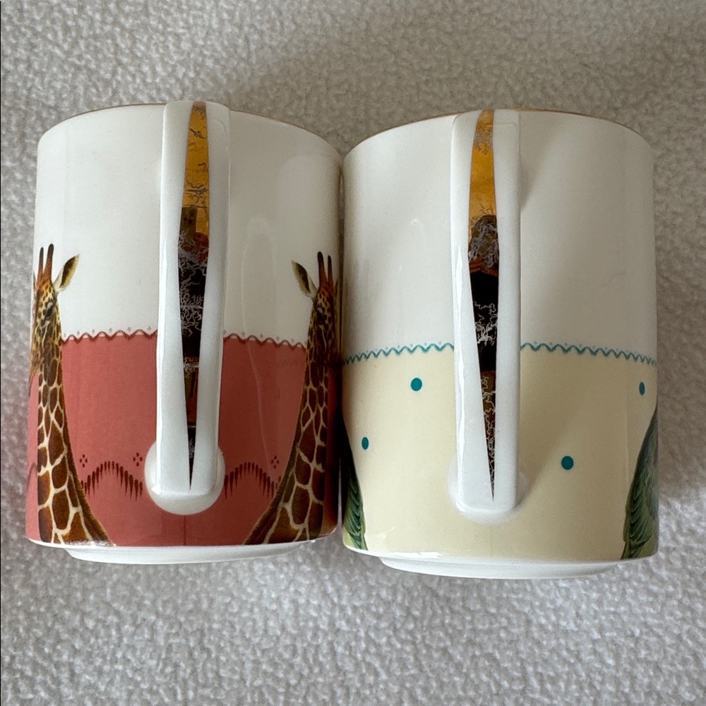 Yvonne Ellen Anthropologie giraffe parrot mugs - Picture 6 of 6
